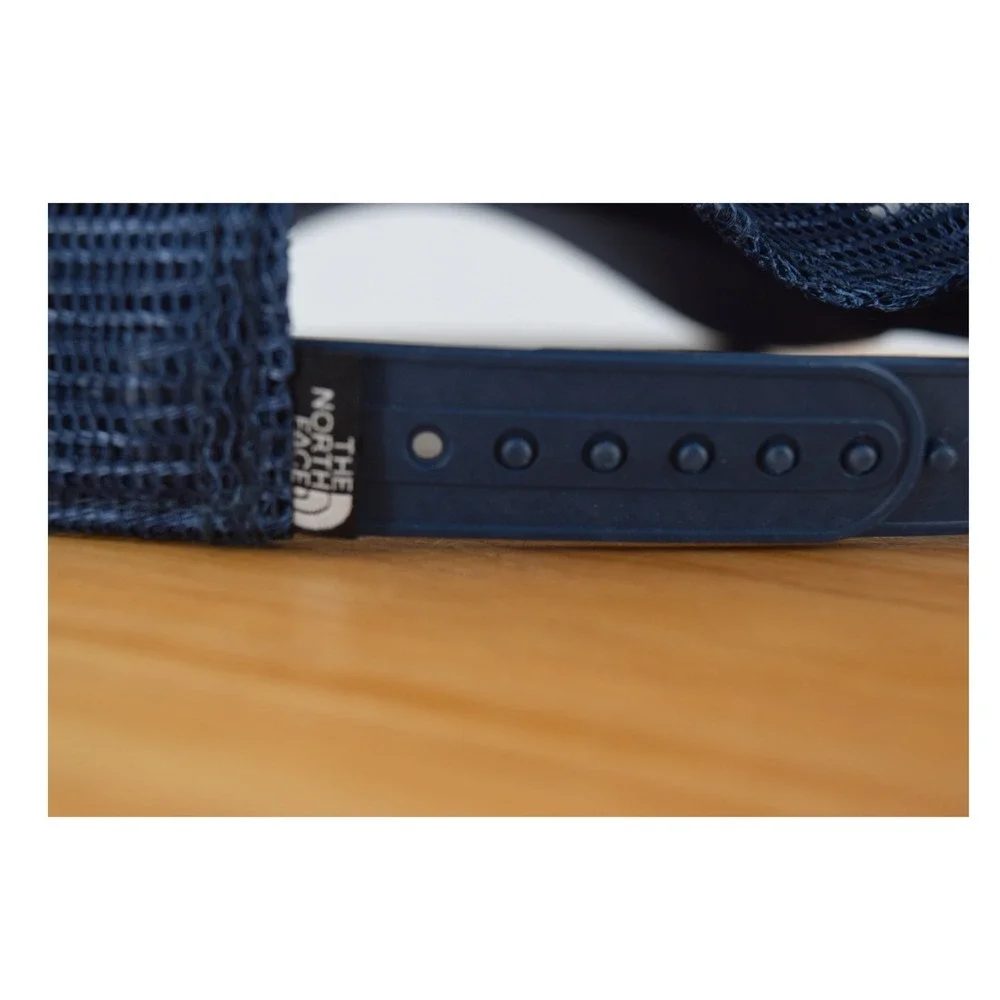 The North Face Hat Mens Trucker Berkeley CA Logo‎ Blue Adjustable Cap